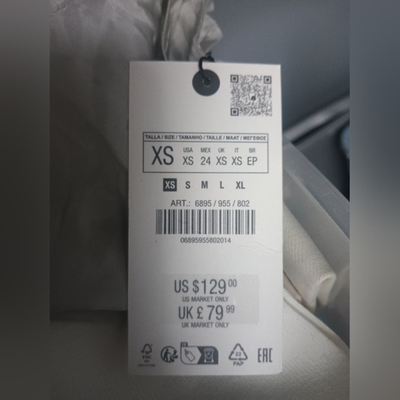 Zara ZW Collection Embroidered Asymmetric Skirt - Picture 6 of 6